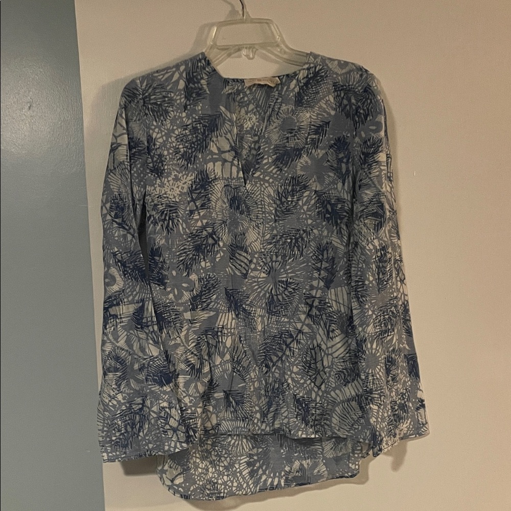 Tory Burch Women's Blue Patterned Top